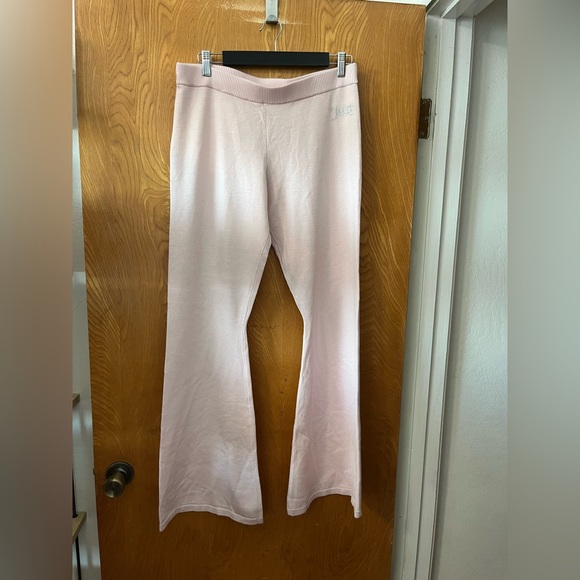 Juicy Couture Pants - Juicy Couture Pink boot cut Track Pants L